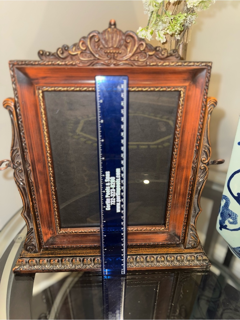 Classic Ornate Vintage Swivel Style Wood Ornate Picture Frame 8x10 - Picture 7 of 8